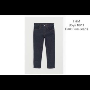 H&M boys 10/11 dark blue jeans.